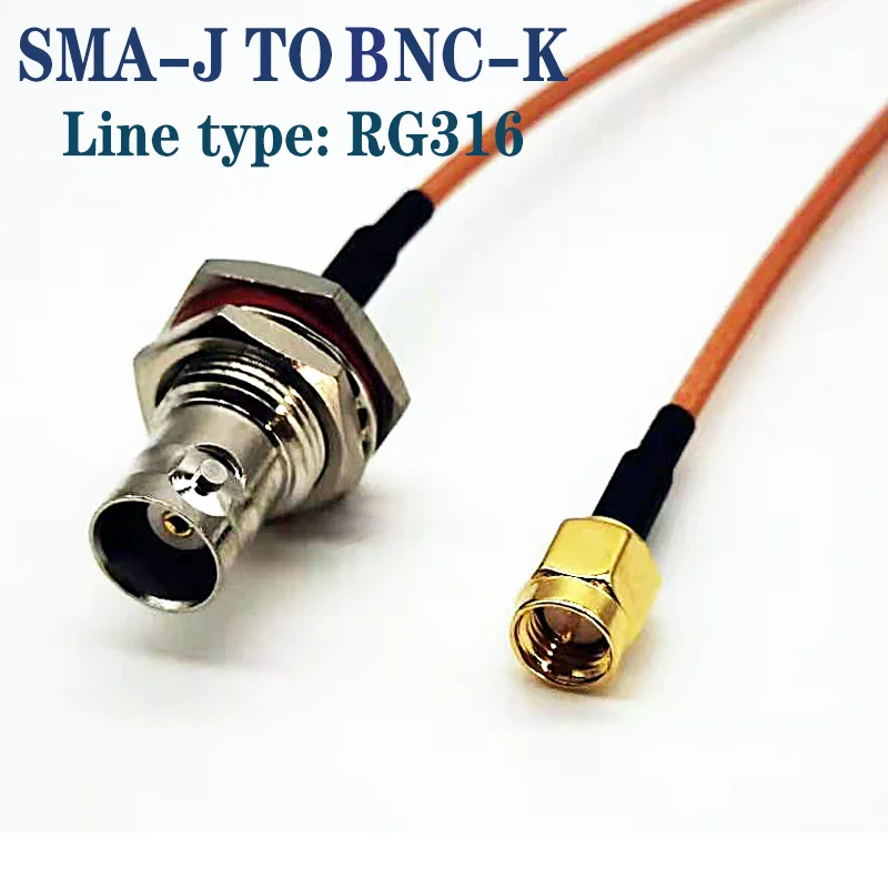 Sma-j to BNC-K RG316 RF TRANSFER FEEDER, antenna extension, connectors, communications equipment