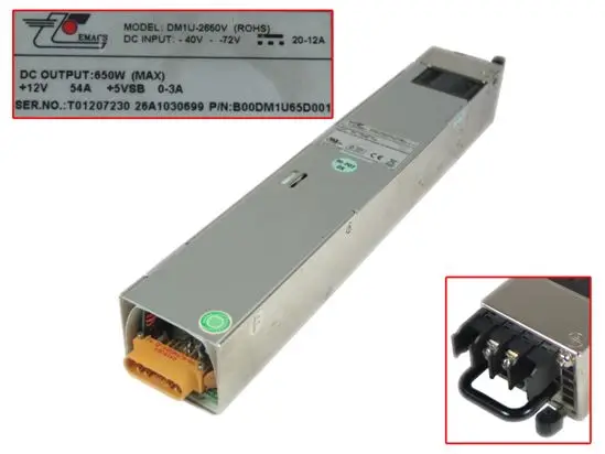 

EMACS / Zippy DM1U-2650V ROHS Server Power Supply B00DM1U65D001