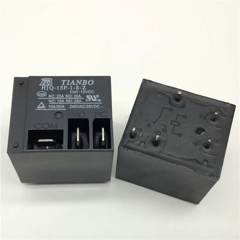 5 шт., новые реле Φ HJQ 15F 1S Z 12V HJQ15F1SZ 24v T91/T90 5PIN 30A