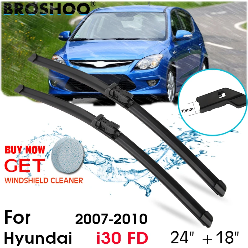 

Car Wiper Blade Front Window Windscreen Windshield Wipers Blades Arm Auto Accessories For Hyundai i30 FD 24"+18" 2007-2010