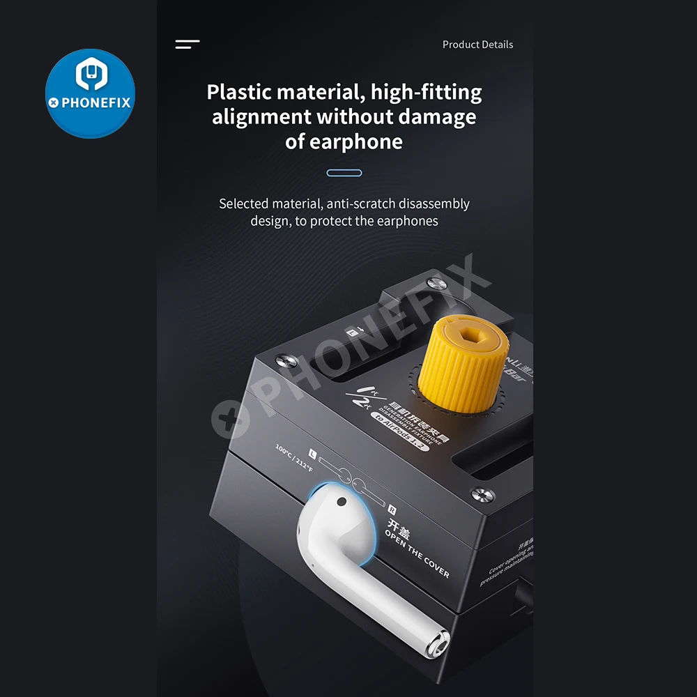 Qianli Earpods Disassemmbly Fixture สำหรับ Airpods 1/2/Pro หูฟังผู้ถือ Clamp คลิปชุดหูฟังกำจัดแบตเตอรี่เปิดซ่อมเครื่องมือ