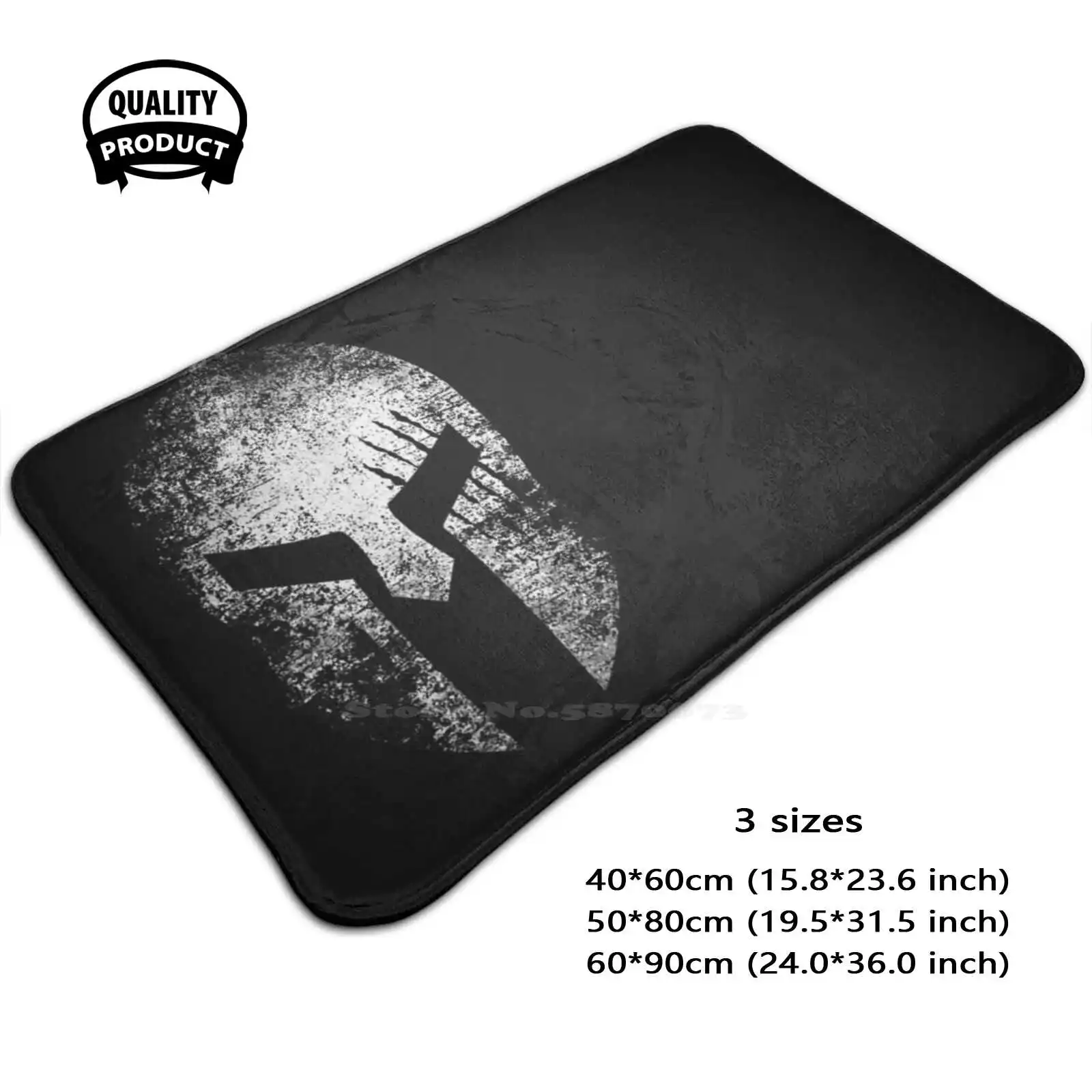 Grunge Soft Cushion Home Carpet Door Mat Car Rug 300 Helmet Gym Gimnasio Workout Fitness Training Game Running Correr Legendary