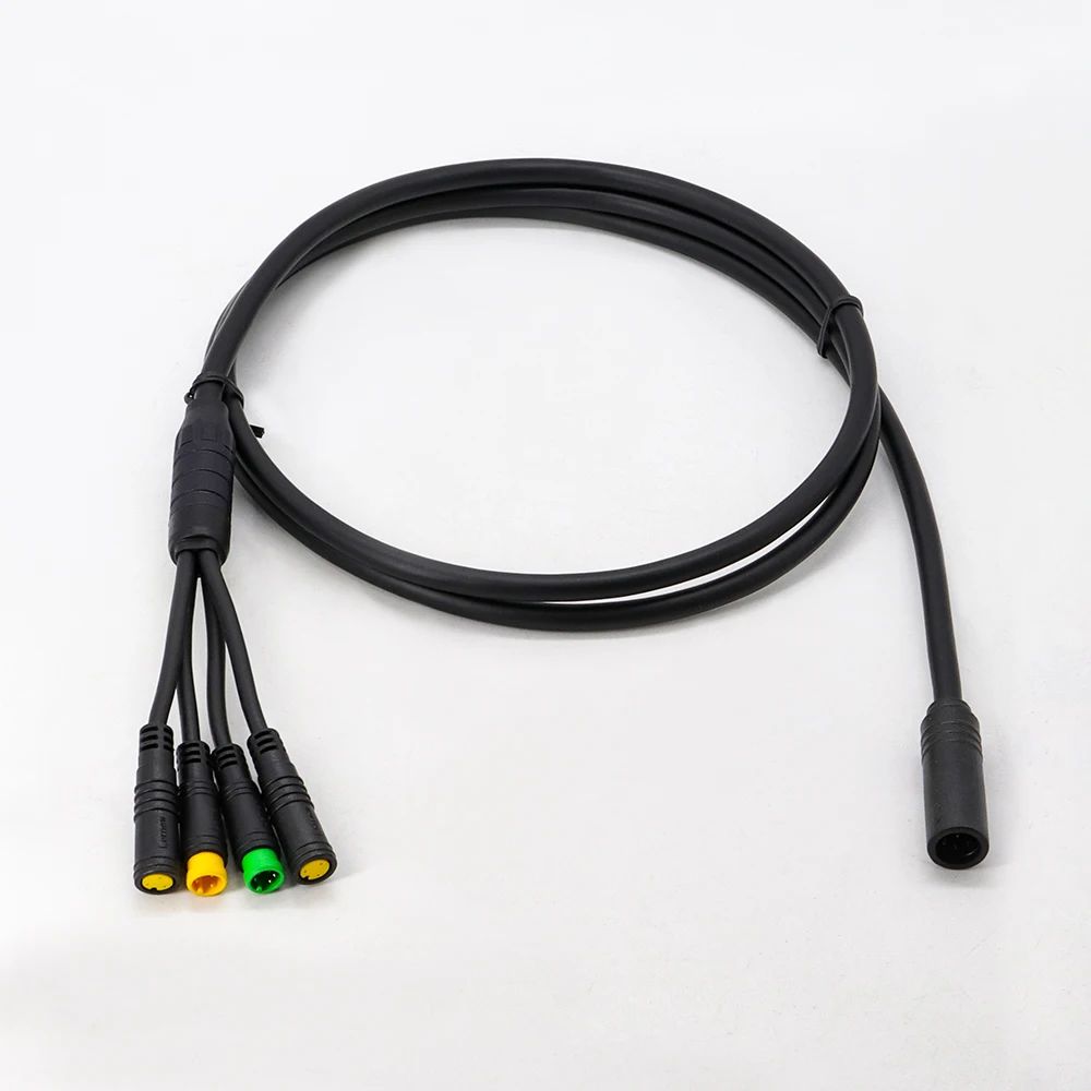 Waterproof 1T4 8pin Cable Harness for Bafang BBS BBS01 BBS02 BBSHD Mid Motor Display Brake Lever Thumb Throttle Connector