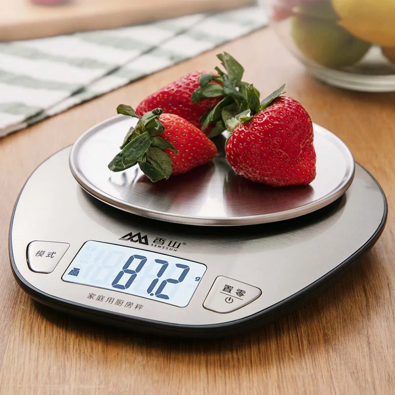 HOT Xiaomi Mijia Xiangshan LCD Electronic Kitchen Scale Portable Stainless Steel Scales High Precision Sensing Food Balance Libr