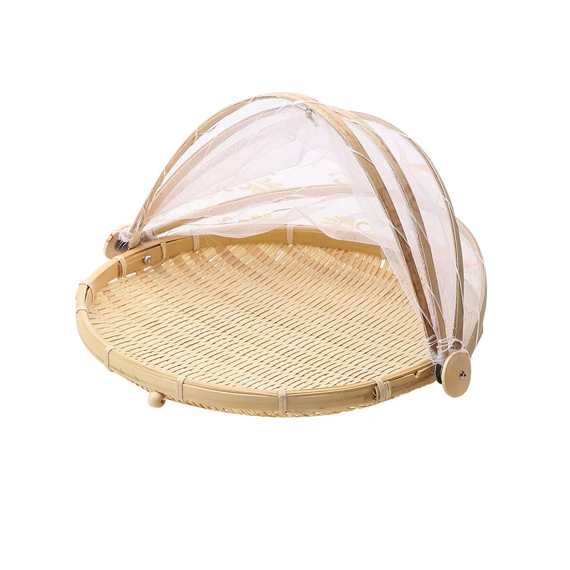 

CX Bamboo Woven Anti Mosquito Basket Storage Basket Fruit Basket