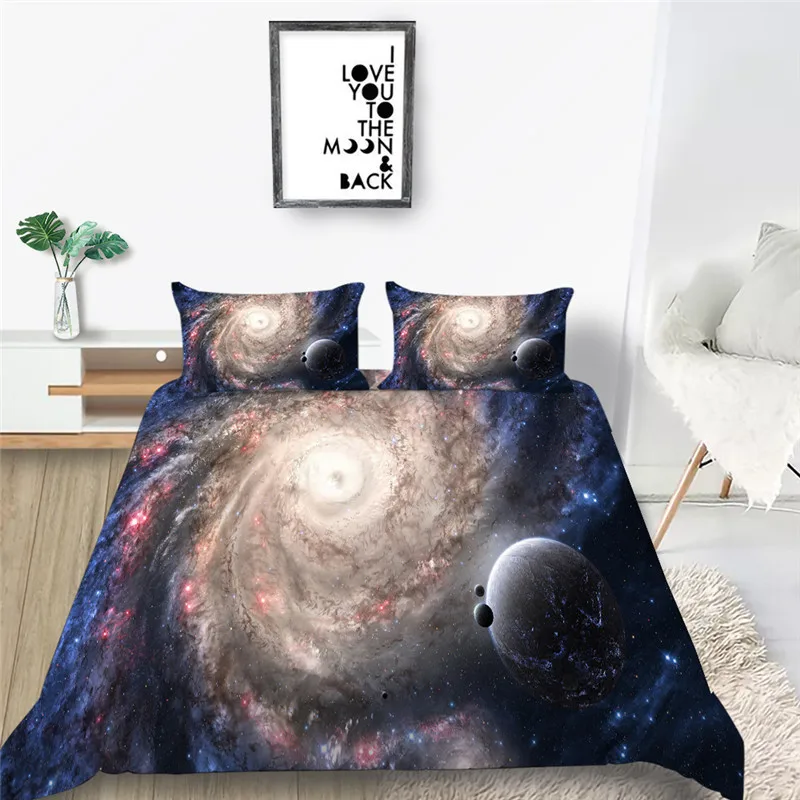 Bedding Set Stunning Views of The Green Universe Bedclothes 3D Drop ship Duvet Cover Set  Home Textiles