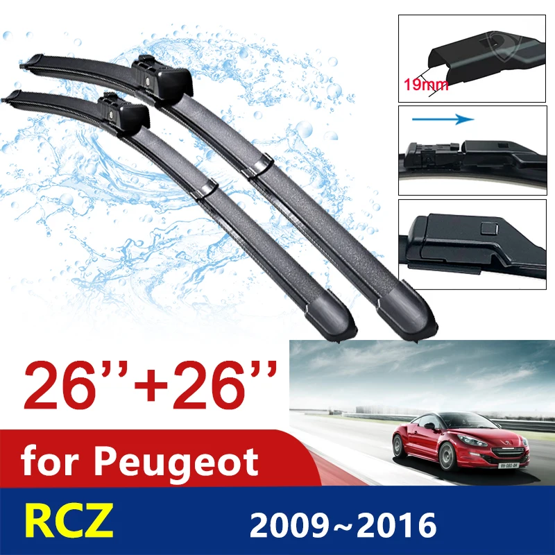 

for Peugeot RCZ 2009~2016 Front Windshield Windscreen Wipers Car Wiper Blade Car Accessories 2010 2011 2012 2013 2014 2015