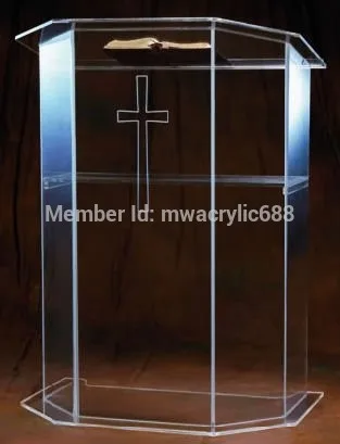 

pulpit furniture Free Shipping High Quality Price Reasonable Beautiful Clear Acrylic Podium Pulpit Lectern acrylic pulpit