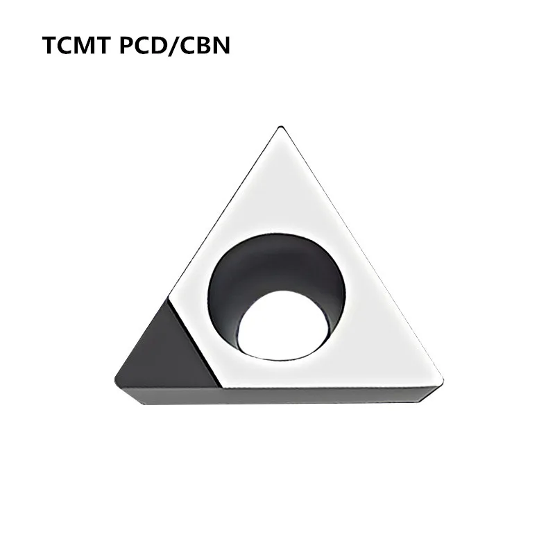 2ชิ้นTCMT090204 TCMT16T304 TCMT110204 PCD CBNเพชรเครื่องมือความแข็งสูงใบมีดสำหรับเครื่องกลึงCNC