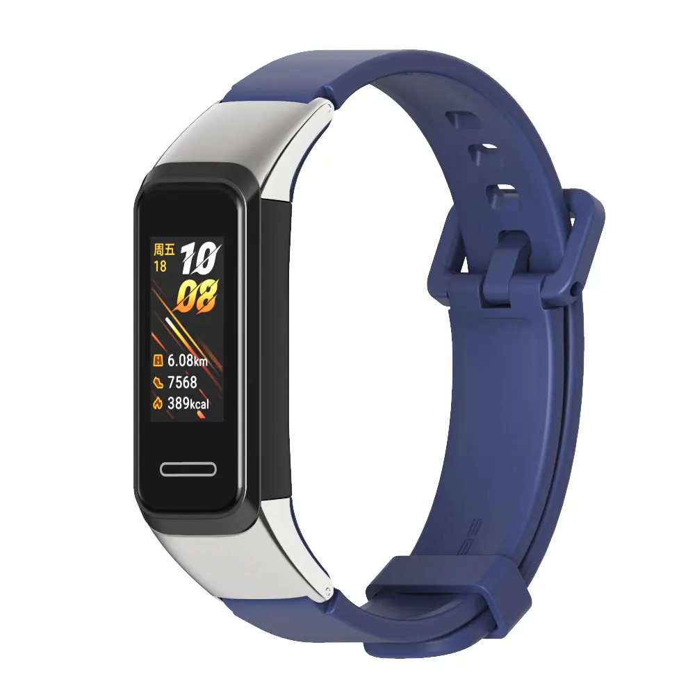 リストストラップhuawei社バンド4 3スマートブレスレットシリコーンストラップhuawei社3 4プロバンドリストバンドのためコレア名誉バンド5i pulsera