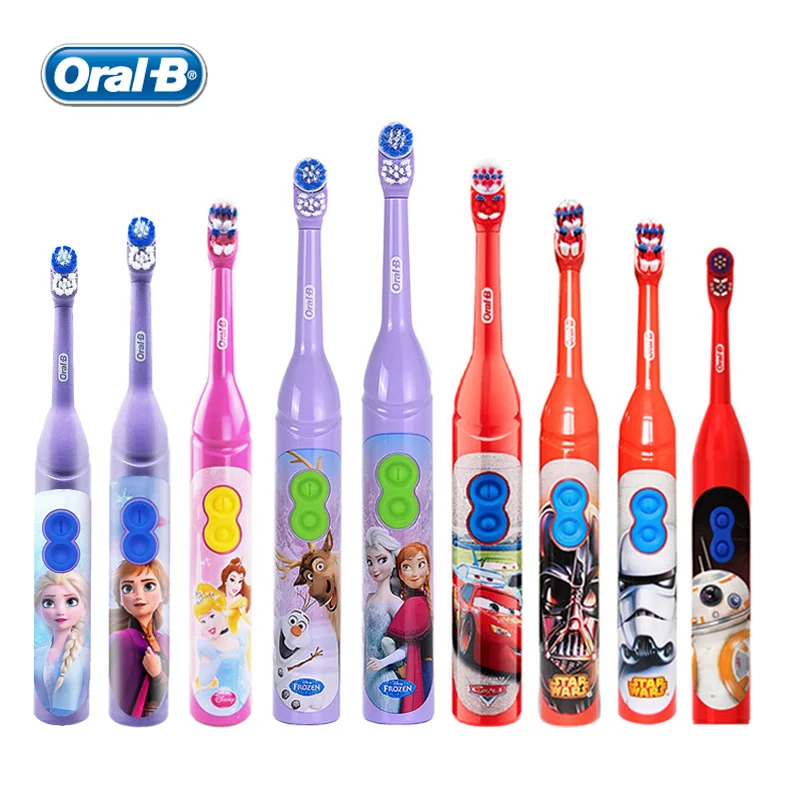 Oral B Kid Electric Toothbruh Battery Powered Toothbrush Rotation Type Brushes for Children Teeth Deep Clean Gum Care Oralb