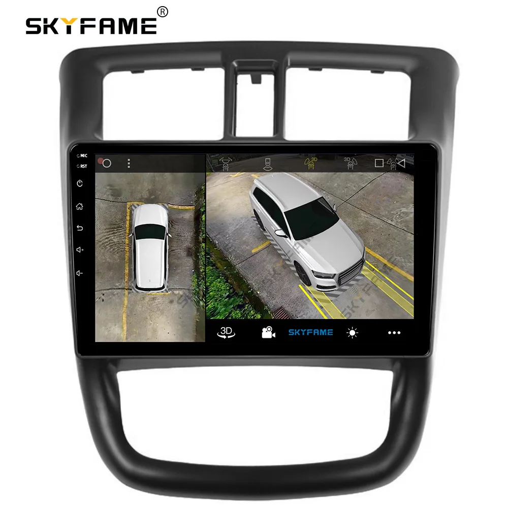 SKYFAME 자동차 프레임 키트 SGVMW Wuling Rongguang V 2015-2017 용 Fascia 패널 Android Big Screen Radio Audio Fadcias