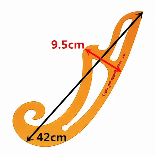 French Curve Ruler,Pvc Plastic Flexible Armhole Comics Template,Art Fashion Design Rulers,No Inking Edges Cf1300s