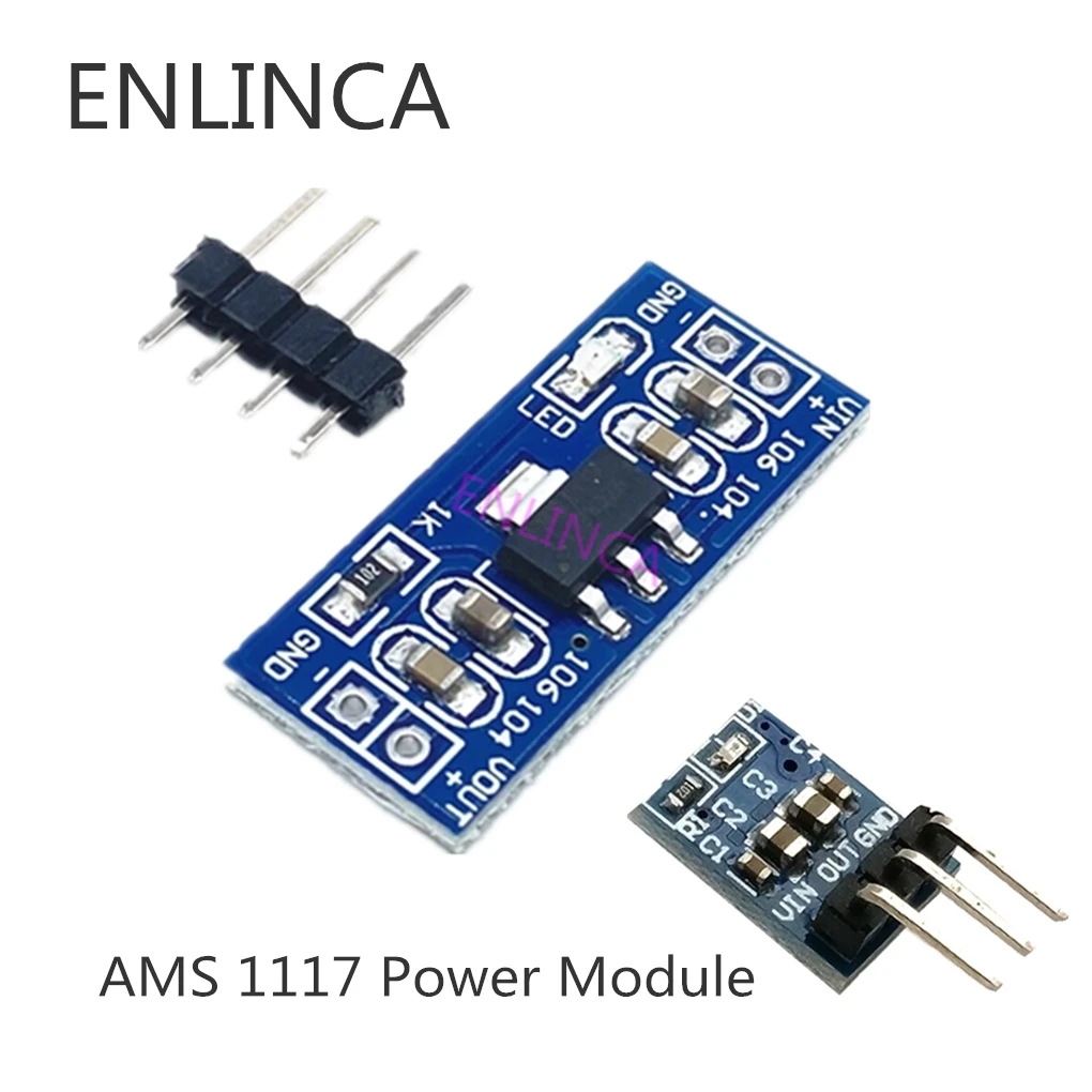 5 pz/lotto LM1117 AMS1117 3.3V 4.5-7V Turn 3.3V DC-DC modulo di alimentazione Step-Down per Raspberry Pi