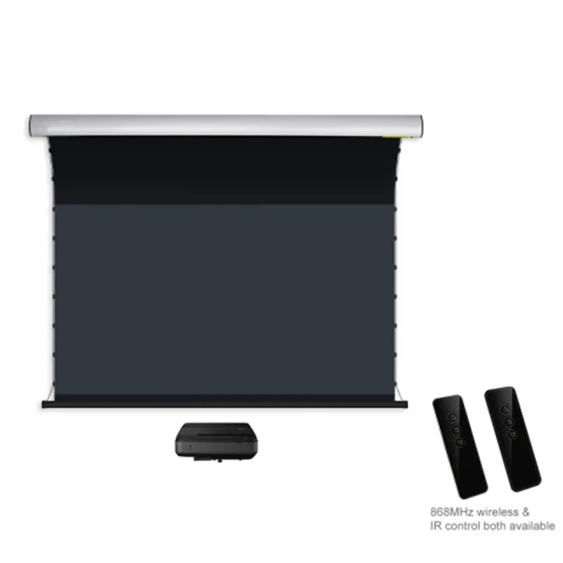 

T1ALRUST-H,16:9 Advanced Electric Motorized Tab-tension Projection Screen, for XIAOMI JMGO Ultra-Short Throw Projectors