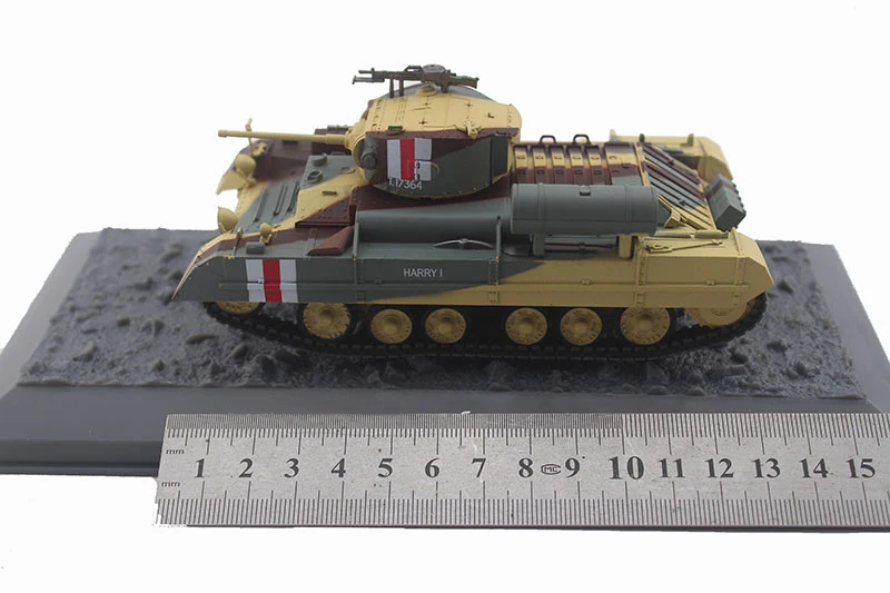 1/43 영국 발렌타인 Mk.II 1941 라이트 탱크 모델, 합금 완제품 모델