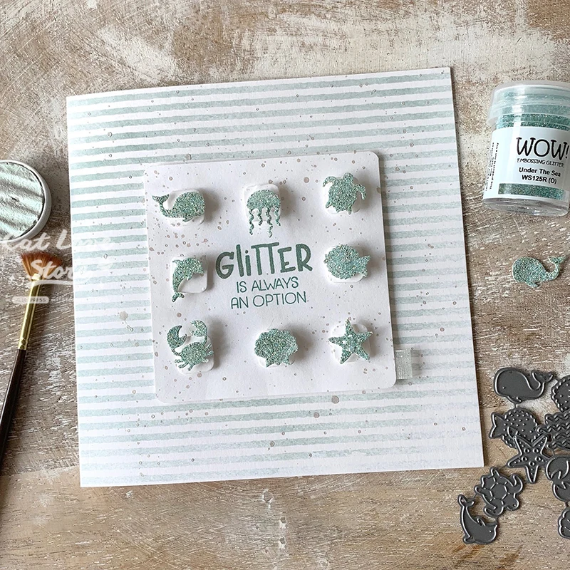 Small Ocean Series Metal Cutting Dies Scrapbooking Stencil DIY Decorative Craft Embossing Die Cuts Card Making New Dies For 2019 image 3