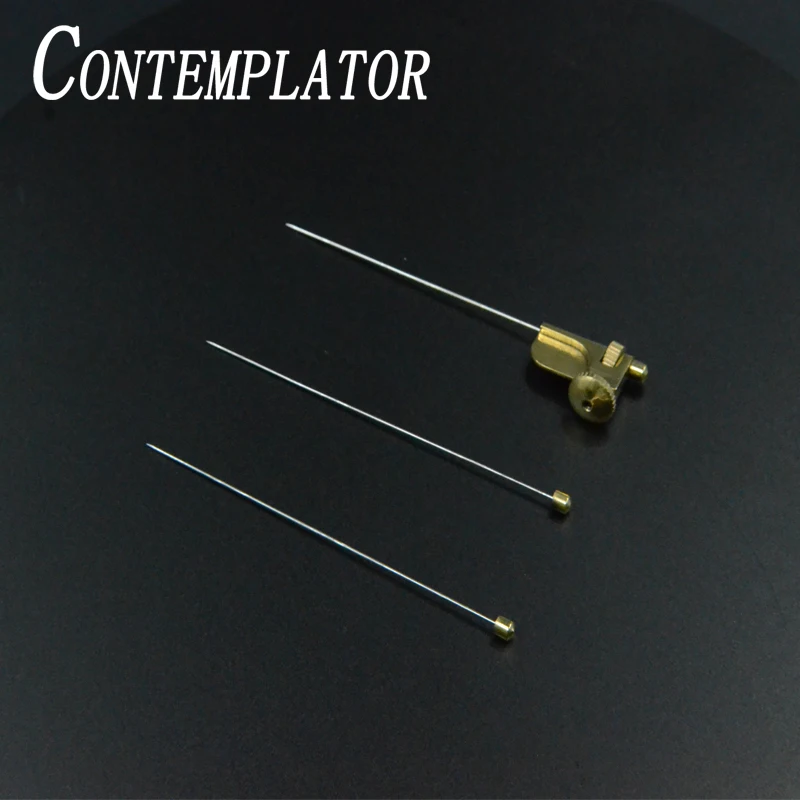 Kontemplator 3 rozmiary igły mocowanie tuba Fly Adapter Fly Fishing widżety 1 zestaw stożkowa tubka z igłą mosiądz wiązanie muchowe narzędzia