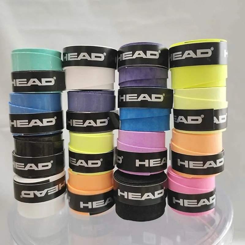 6 Pieces Original HEAD Overgrip Anti Slip Tennis Racket Sweatband Grips Padel Shock Absorption Grip Tape Training Accessories