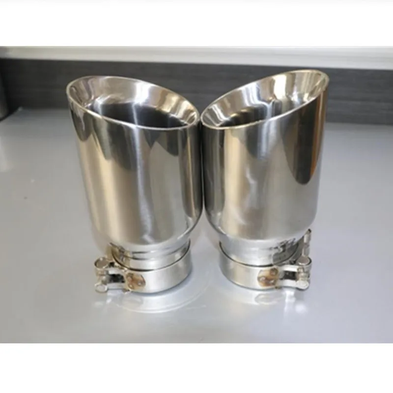 Newest Style   stainless steel universal exhaust system end pipe+car exhaust tip 1 piece