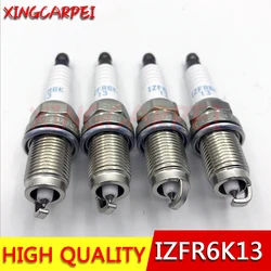 4pcs IZFR6K13 6774 Laser Iridium Spark Plug for Honda City Civic Accord Jazz Fit CR-V fit for Acura MDX RSX 9807B56A7W Auto Part