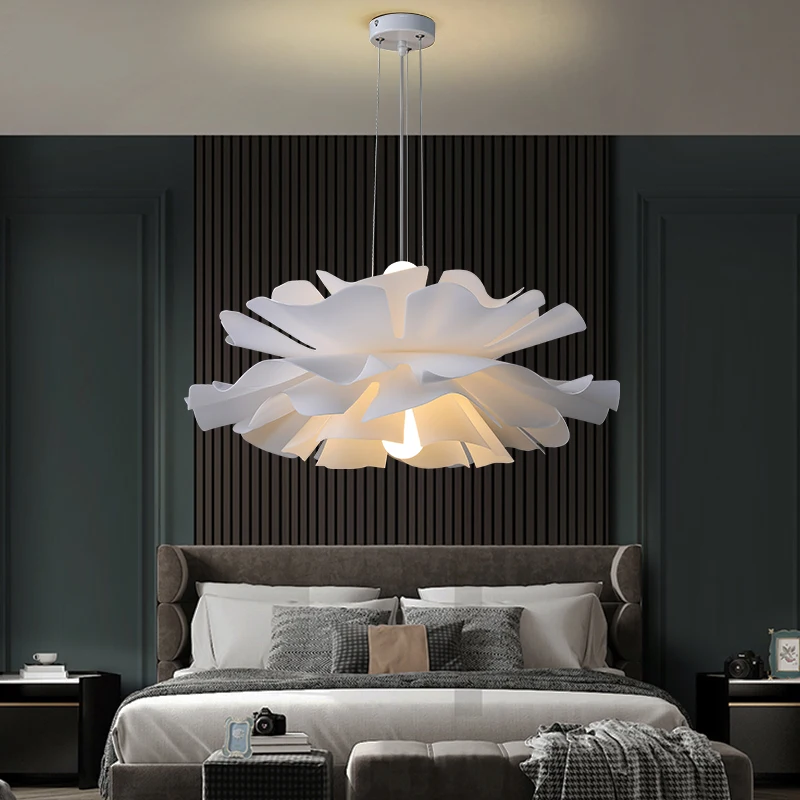 

Ceiling bedroom light simple modern LED warm indoor outdoor chandelier Nordic design petals 2023 lighting fixtures