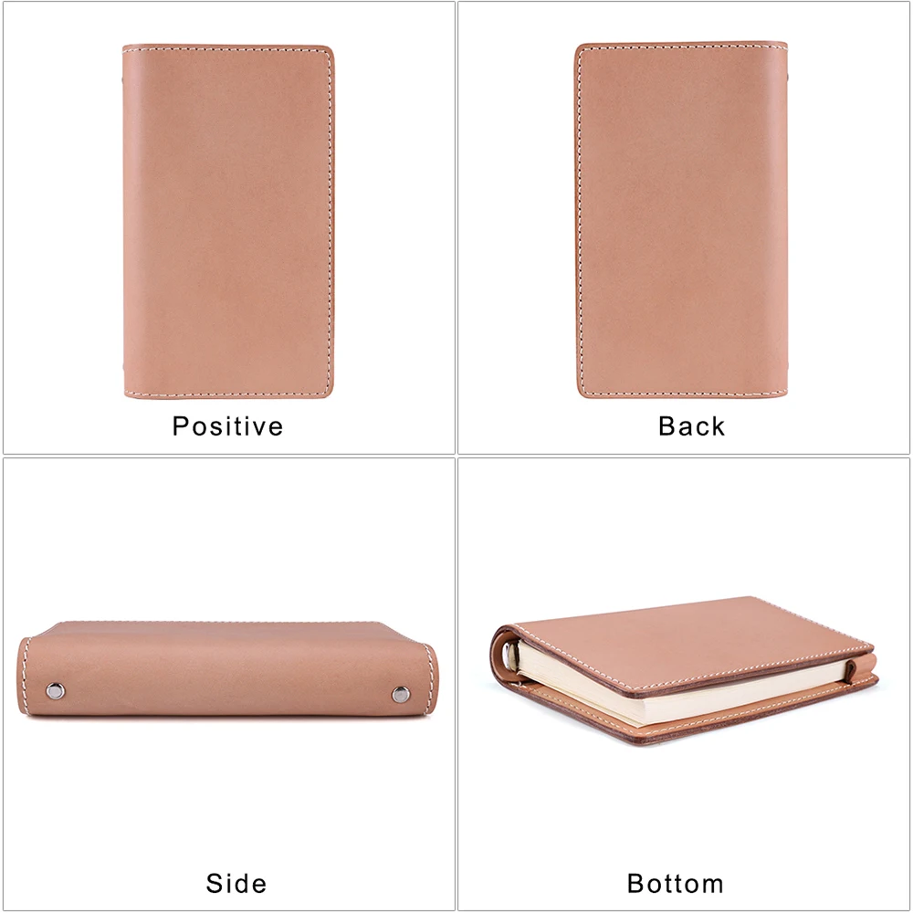 JOYIR New Notebook Pocketbook for Busniess Work Office Genuine Leather Women Men Card Holder Long Wallet Passport Holder