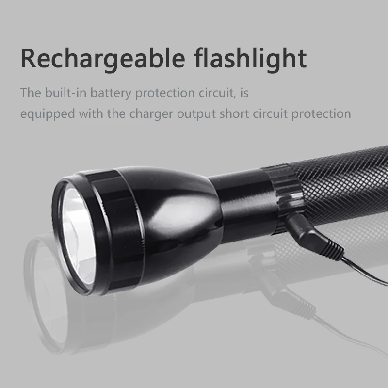 WASING H9 10W Aluminum Alloy Explosion-Proof Charging LED Flashlight