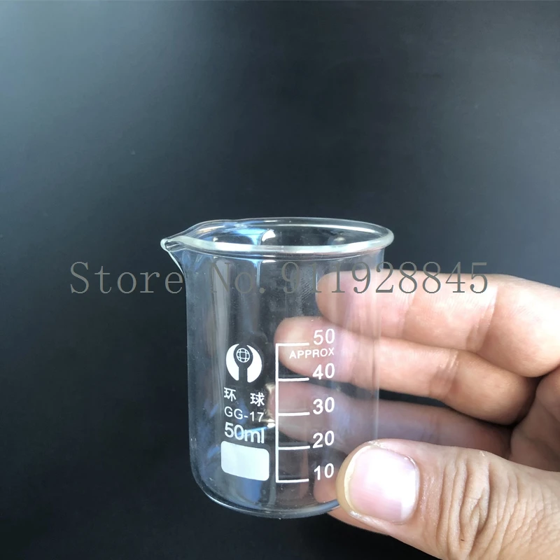 5ml-300ml Lab Borosilicate Glass Beaker High Temperature Resistance Scaled Measuring Cup Laboratory Equipment