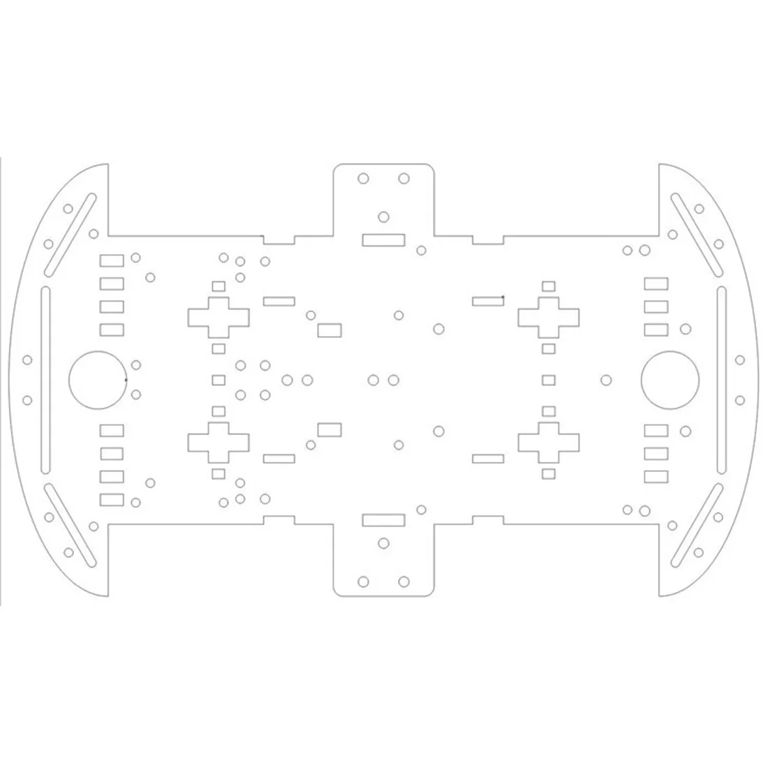 Feichao 4WD Robot Thông Minh Ô Tô 2 lớp Acrylic Khung Xe Bộ Dụng Cụ 4 Bánh Xe Dành Cho Giáo Dục Công Cụ Dạy Học