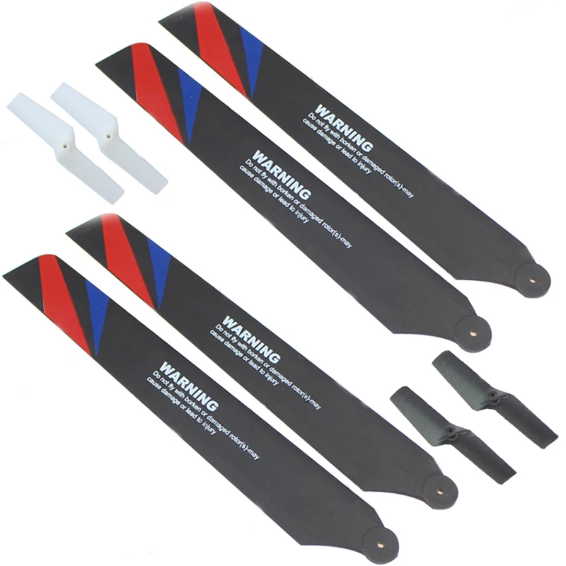 

Propellers for XK K130 6CH RC Helicopter Spare Parts Main Blade K130.0003 / Tail Blade K130.0018