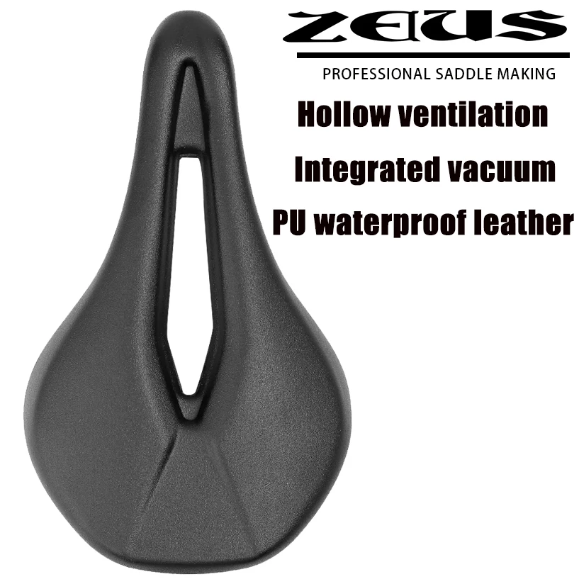 ZEIUS Bicycle Road Bike Mountain Bike Long Distance Breathable Soft Silicone Cushion Comfortable Saddle Cushion Seat Bag