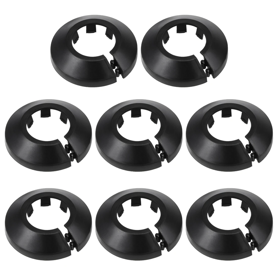 8Pcs 12mm-50mm Water Pipe Cover Pipe Collar Decoration PP Radiator Escutcheon Pipe Covers For Angle Valves Faucet Accessories