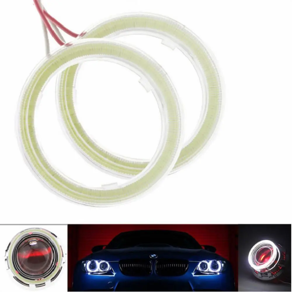 

Daytime Running Light 60/70/80/90/100/110/120MM Marker COB Halo Ring Driving Lamp Led Headlight Car Angel Eyes Light