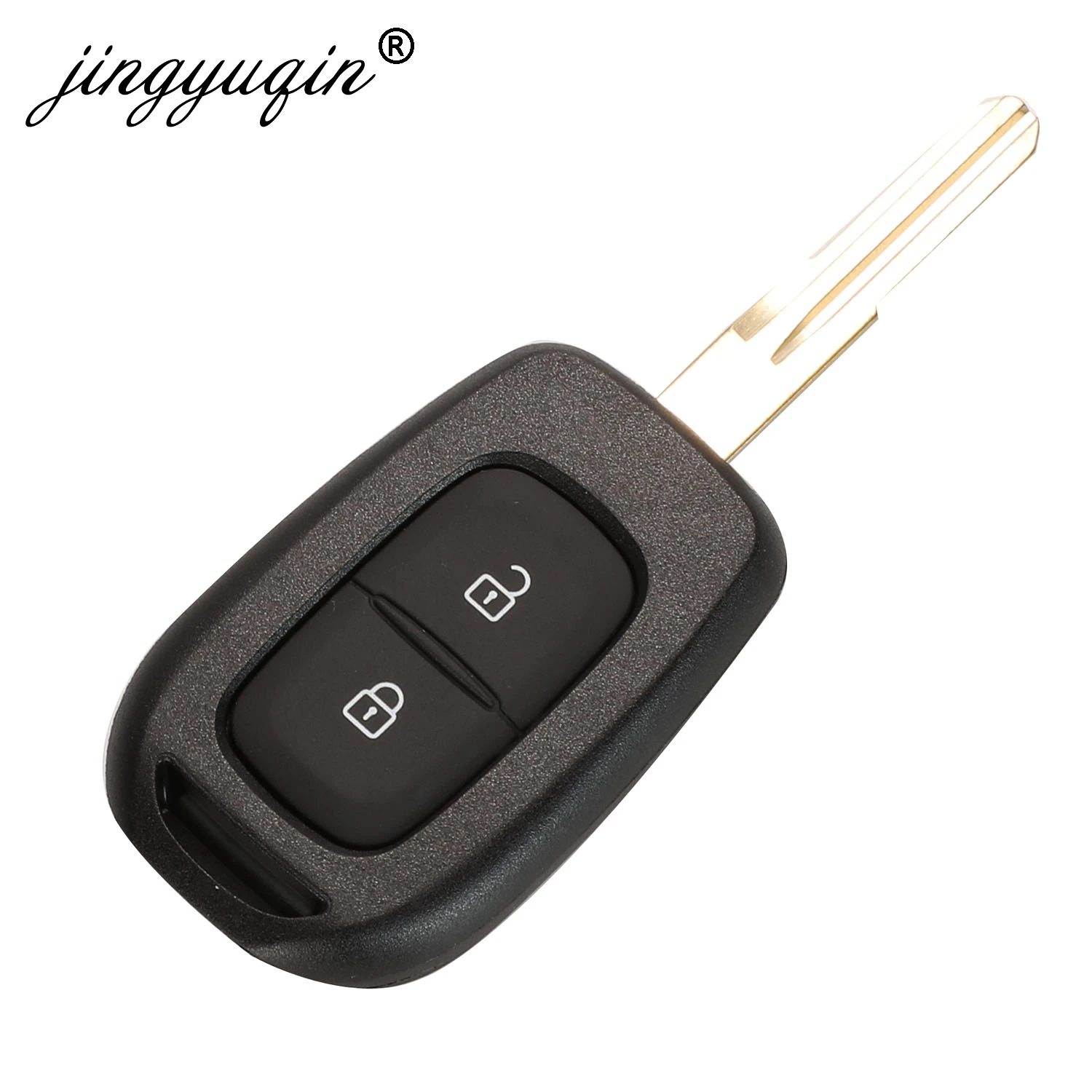 Jingyuqin 2Buttons obudowa pilota z kluczykiem samochodowym Fob dla Renault dla Renault Sandero Symbol Trafic Dacia Logan etui na klucze wymiana