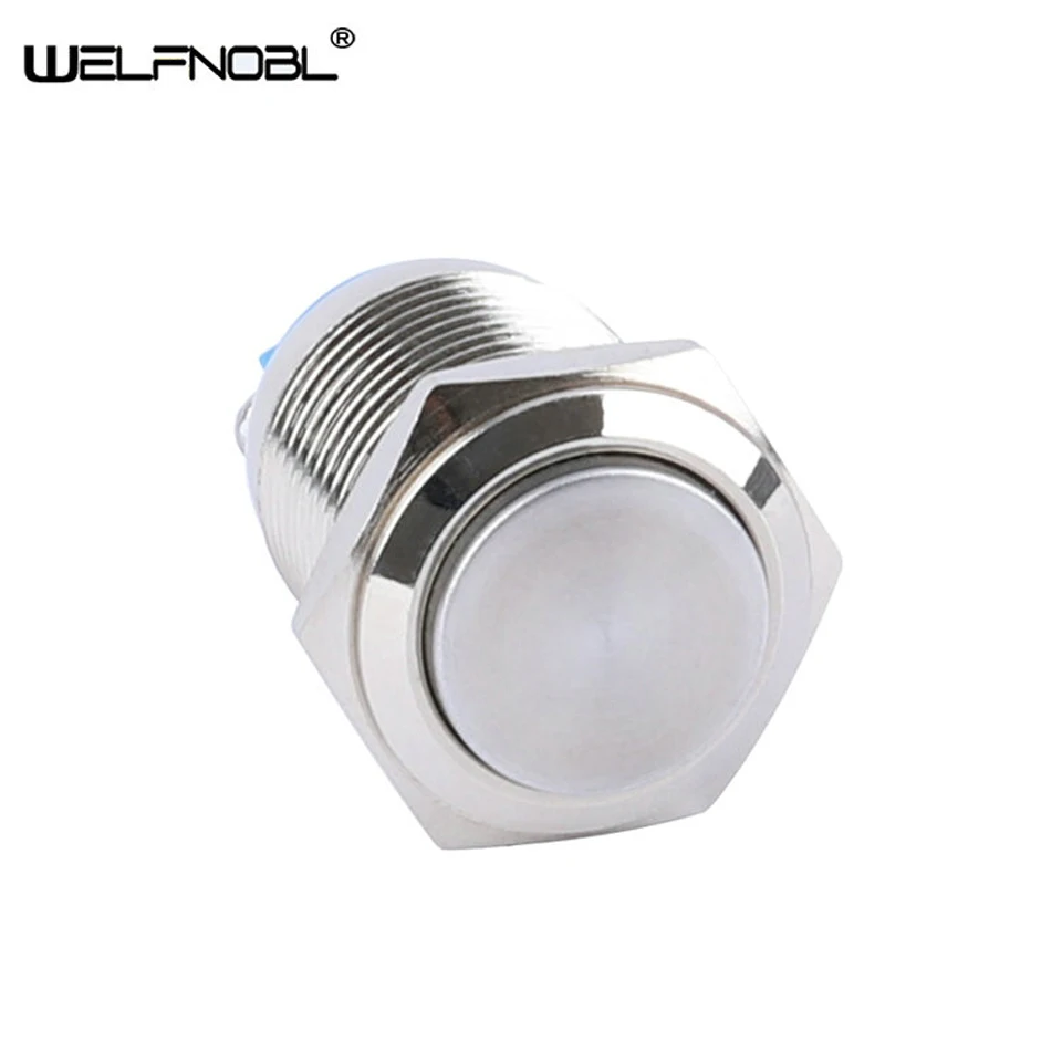 16mm Type Electrical Mental Customized Automobile CE Brass Economic 220V Push Button Switch