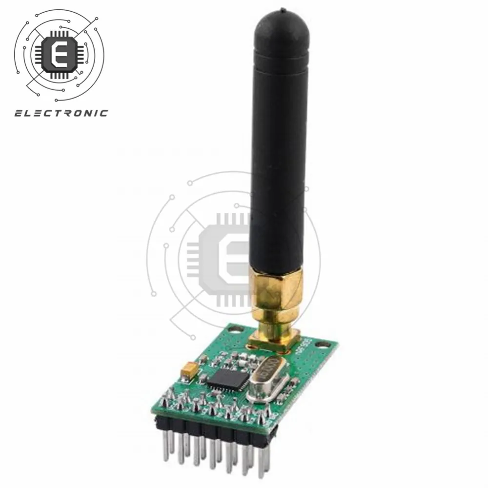 NRF905 Papan Penerima Pemancar Nirkabel Modul Transceiver Nirkabel dengan Antena FSK GMSK Daya Rendah 433 868 915 MHz