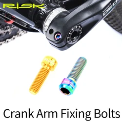 RISK 2pcs/box M6x18 Hollow Mountain Road Bike Bicycle Chainwheel Crank Arm Set Fixing Bolts Disc Brake Caliper Fixed Screws