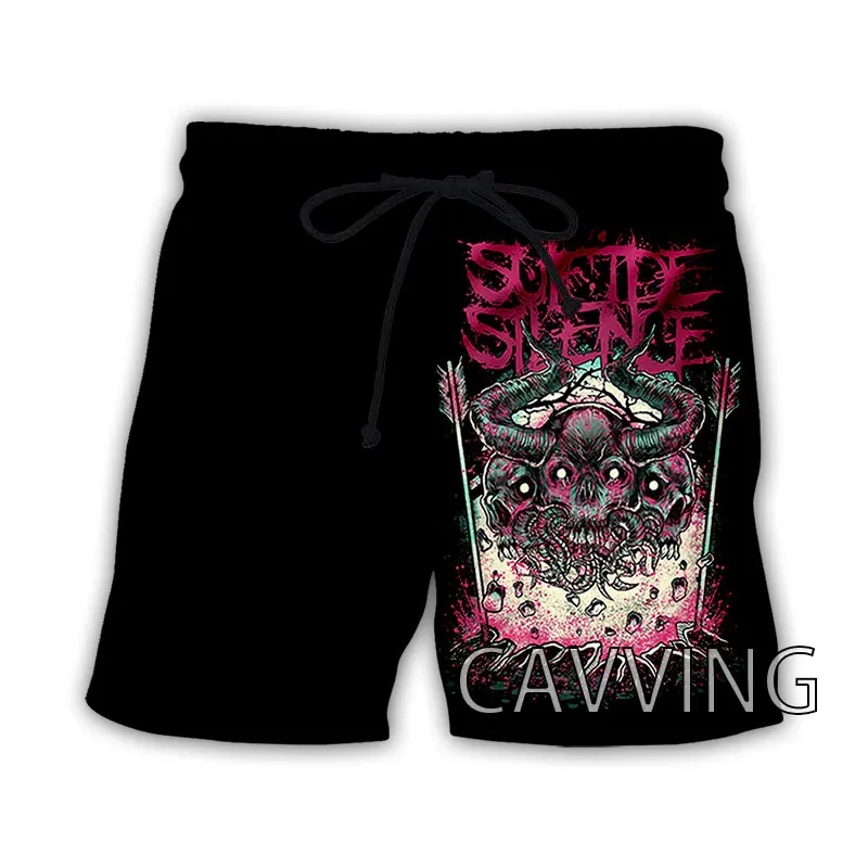 CAVVING 3D Gedruckt Suicide Silence Sommer Strand Shorts Streetwear Schnell Trocknend Lässig Shorts Sweat-Shorts für Frauen/männer G01