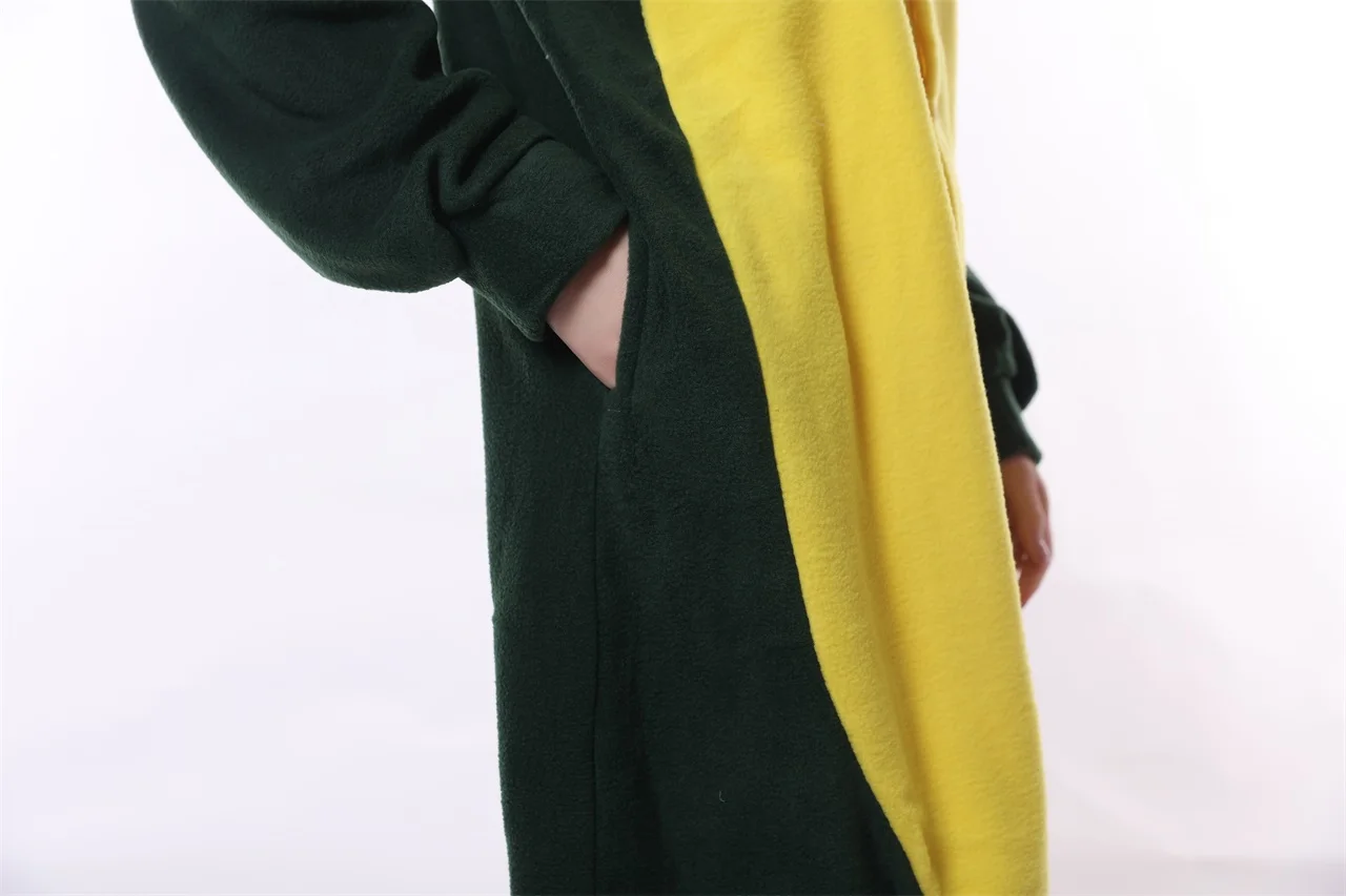 HKSNG Erwachsene Krokodil Kigurumi Onesie Cartoon Fleece Pyjamas Tier Halloween Party Kostüm Overalls Kapuzenpyjamas