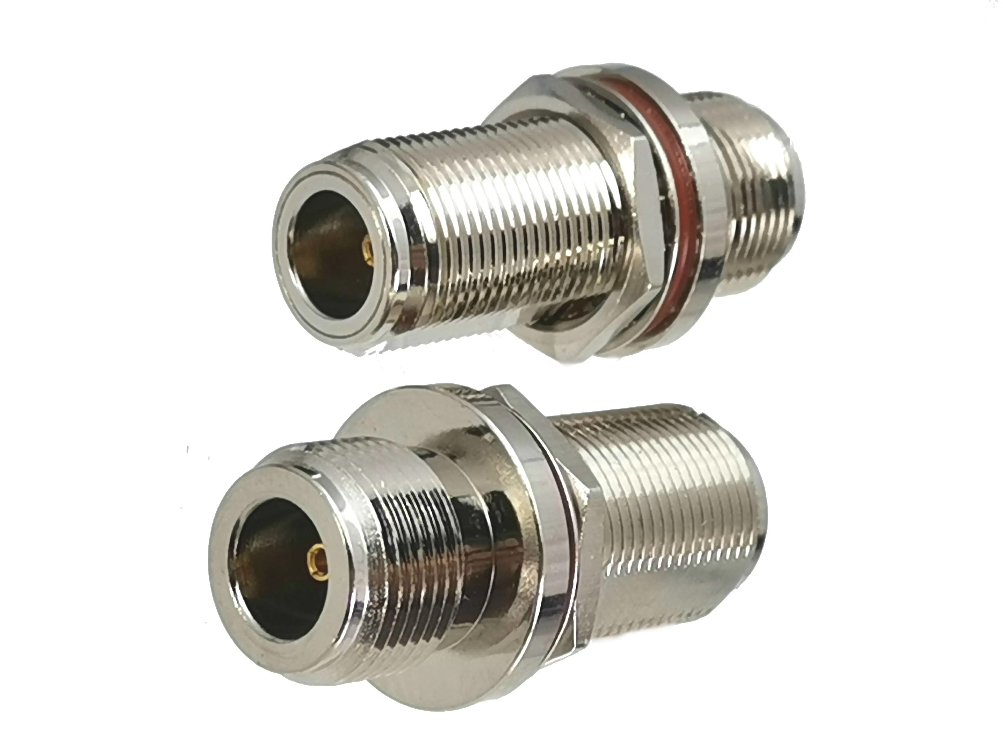 

1pcs Connector Adapter N Female Jack to N Female Jack Nut Bulkhead RF Coaxial Converter Straight New Brass