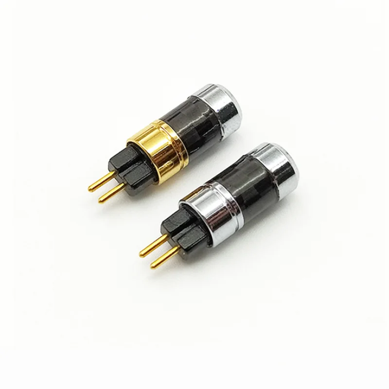 0.78mm 2pin 0.78mm convex slotted carbon fiber resin pure copper gold-plated UM3X W4R UE18 headphone pin 1pair(L+R)