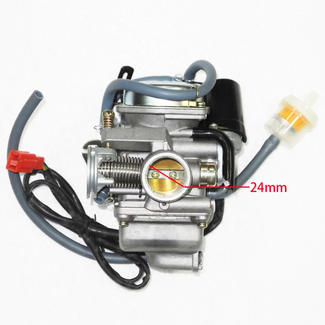 PD24J Carburetor for Scooter Moped ATV GY6 125 150 152QMI 1P52QMI 157QMJ 1P57QM Engine