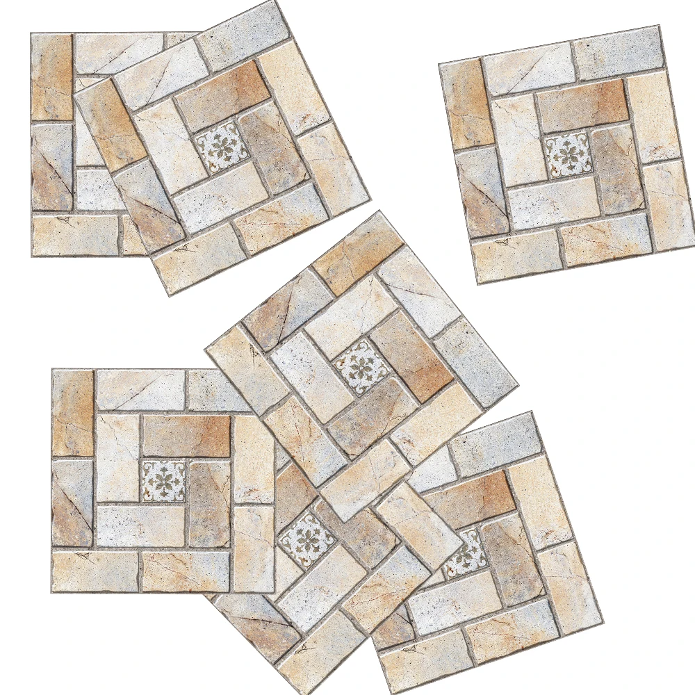 15pcs/set Brick Pattern Frosted Tiles Wall Sticker Bathroom Kitchen Tile Diagonal Wall Decals Waterproof Thicken Vinyl Art Mural