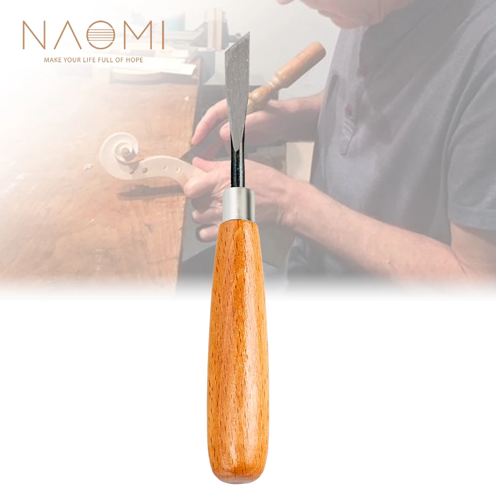 NAOMI Violin Engraved Knife F Hole Sharp Carve Fix Blade Violin Making Luthier Tool Wood Handle Durable Use