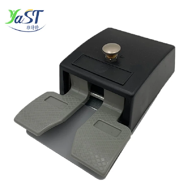 YAST Dental Supplies Square 2 Hole 4 Hole Foot Control Pedal with Foot Pedal Tube For Dental Chair Unit Spare Part