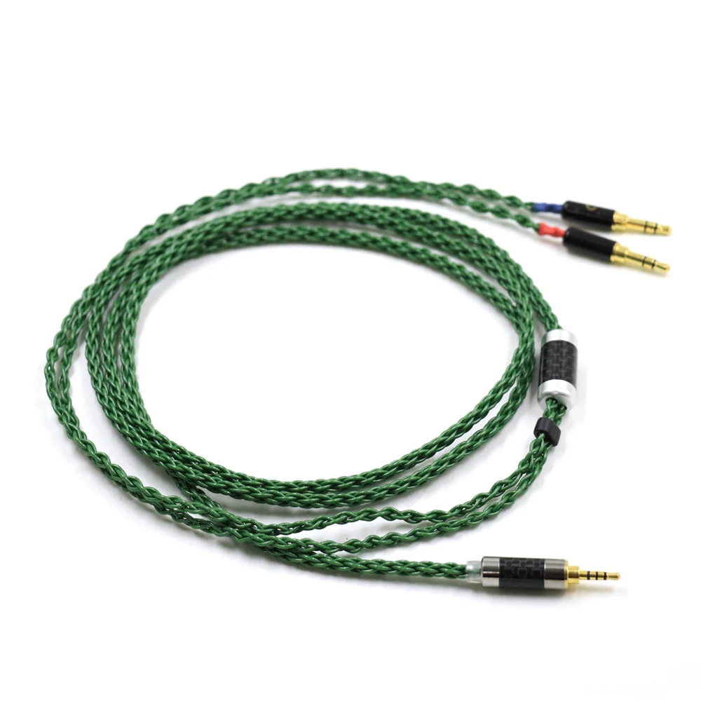 Thouliess-Cable de actualización para auriculares, HiFi 2x3,5mm, equilibrado, 4,4, 2,5mm, chapado en plata, para sunrama Aventho Focal Elegia t1 t5p D7200