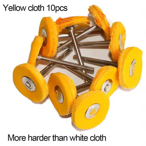 1" Wool Felt Grinding Sanding Head Abrasive Buffing Wheel 2.35/3mm Shank Cotton Thread Polishing Mini Brush for Dremel Dril - Image 6