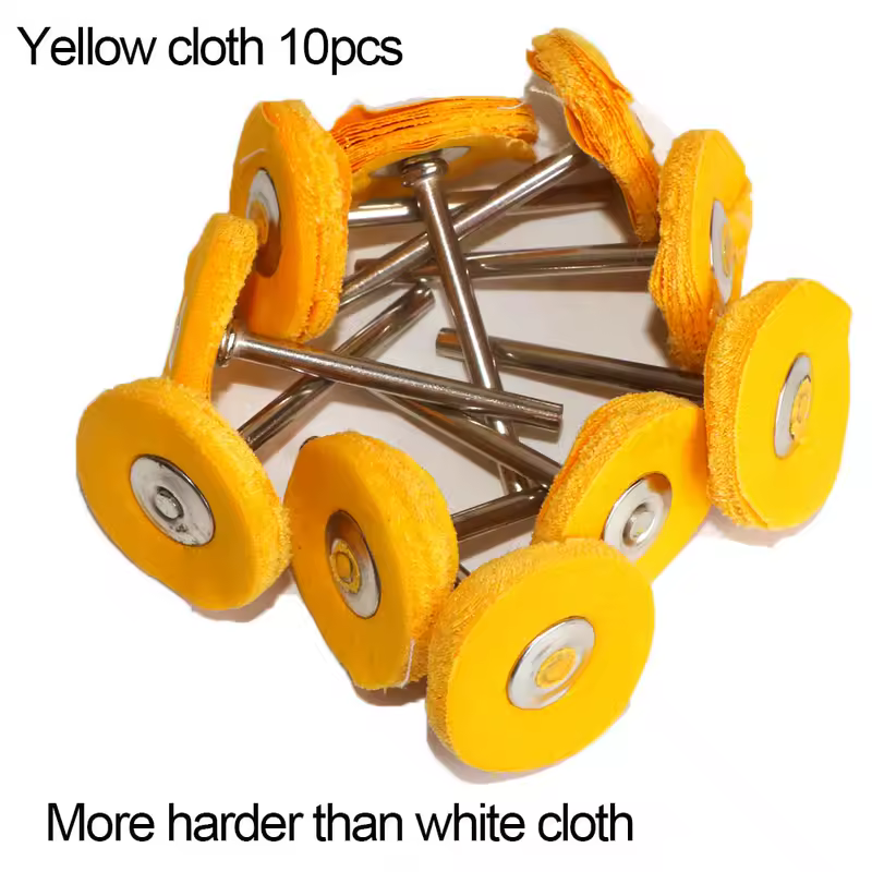 1" Wool Felt Grinding Sanding Head Abrasive Buffing Wheel 2.35/3mm Shank Cotton Thread Polishing Mini Brush for Dremel Dril - Image 6