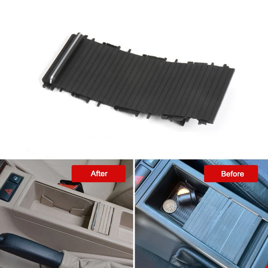 

Car Center Console Cover Slide Blind Curtain Cover Water Cup Holder Curtain Interior Accessories For BMW 3 Series E46